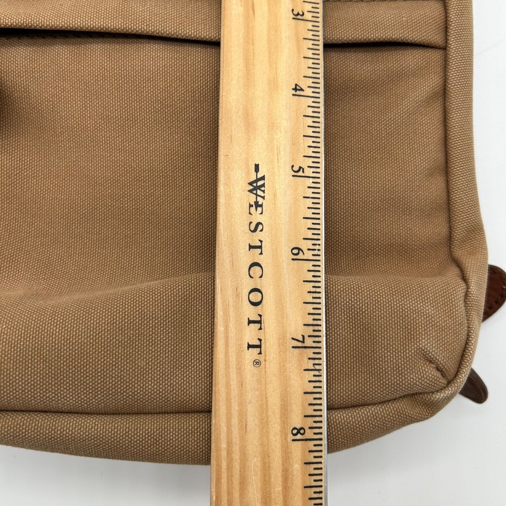 Fossil Original Premium Durable Canvas Crossbody Bag No. 54 Brown Leather Trim - Picture 11 of 13